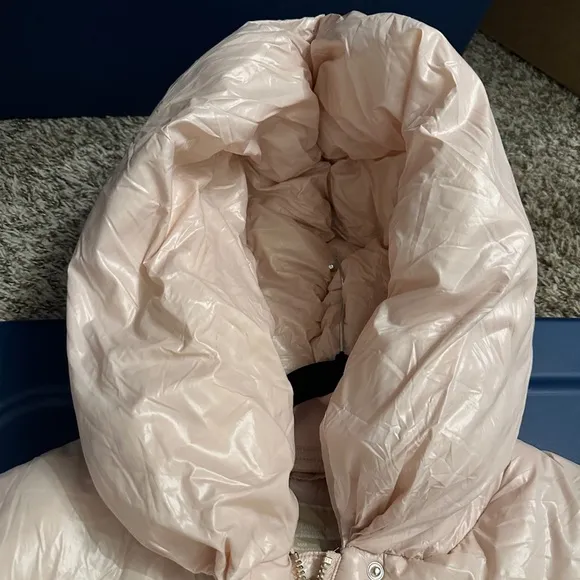 ✨ MICHAEL Michael Kors Shiny Blush Pink Puffer Coat - Size M ✨