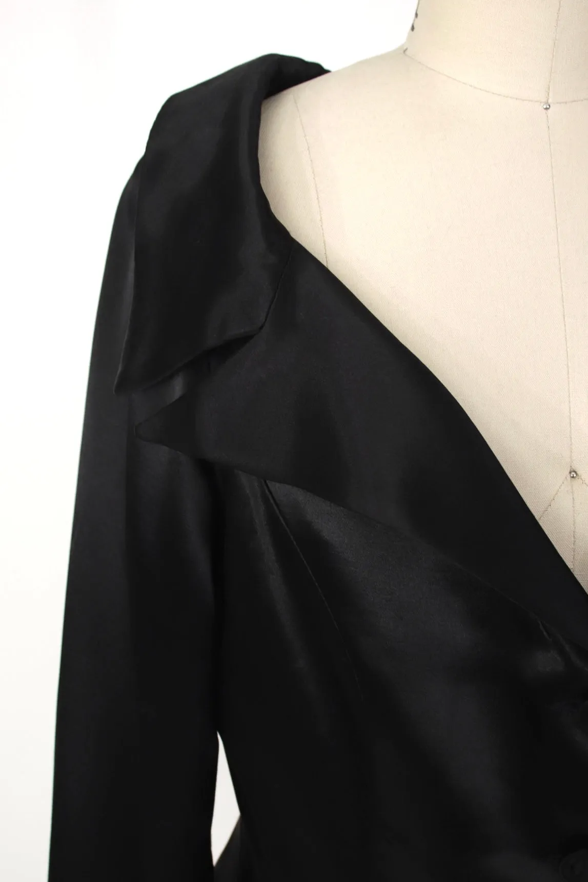 1980s Norma Kamali Satin Blazer