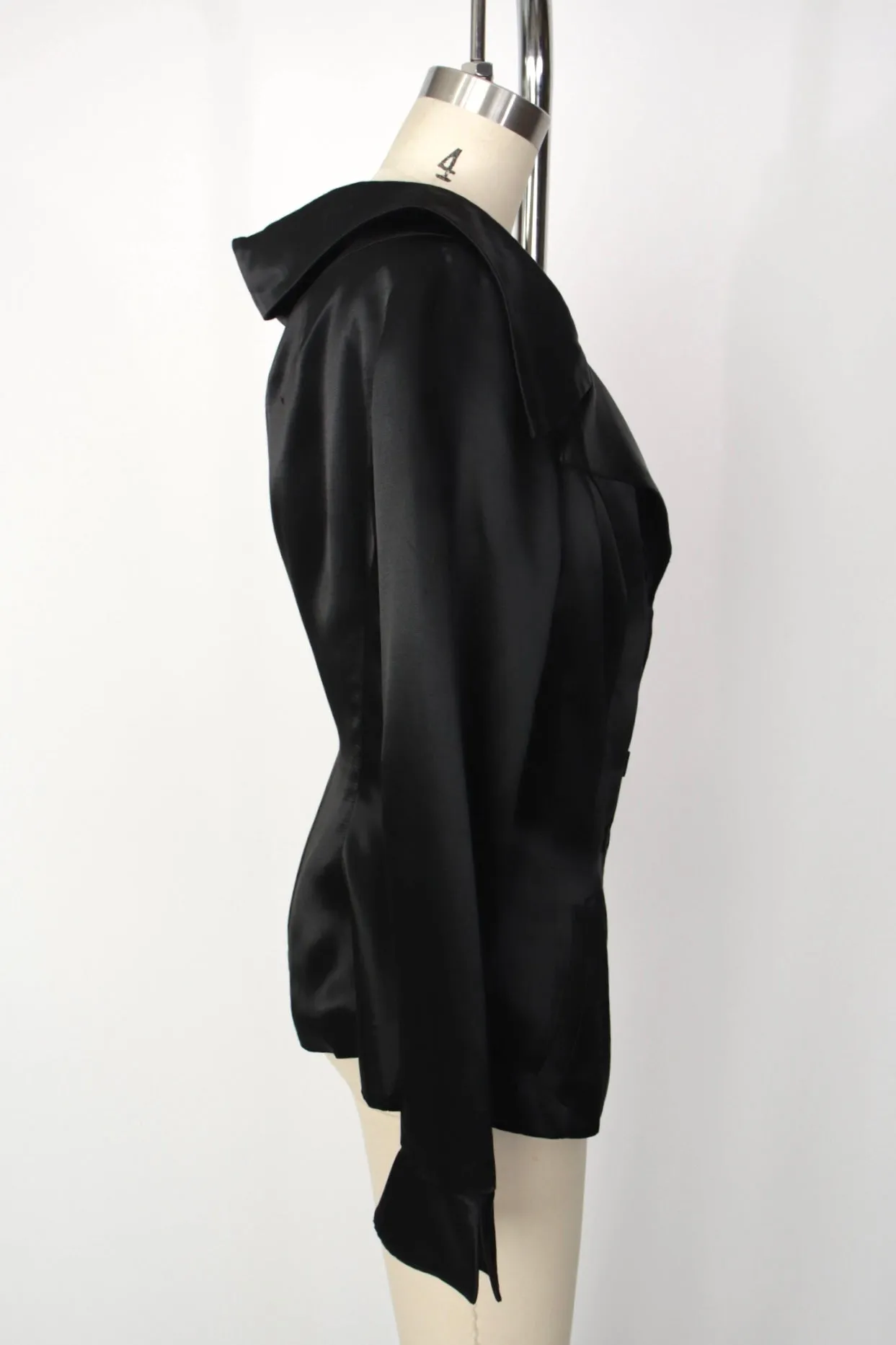1980s Norma Kamali Satin Blazer