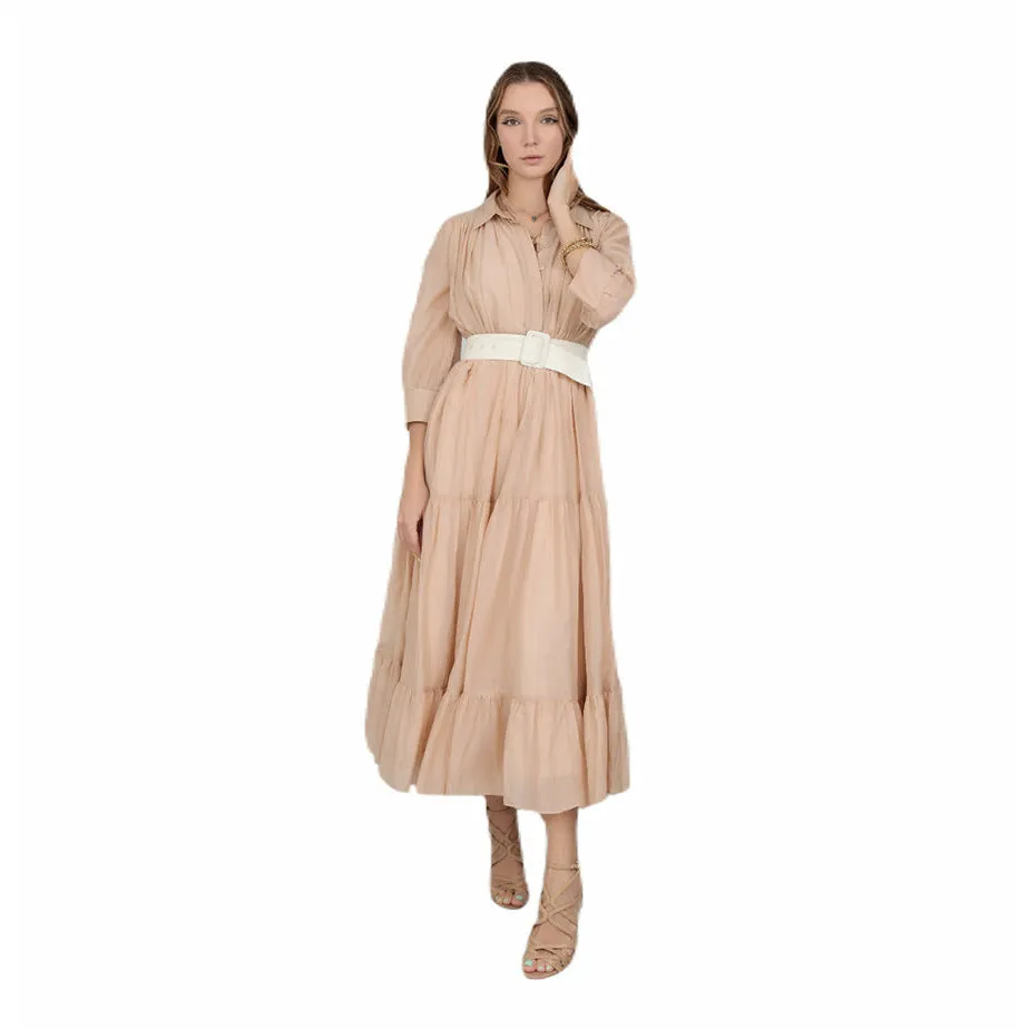 Anya Maxi cotton and silk blend dress