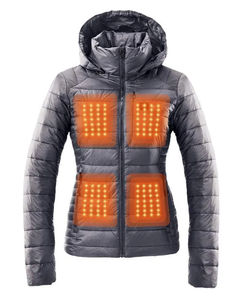 Aura Women’s Heated Jacket Grey