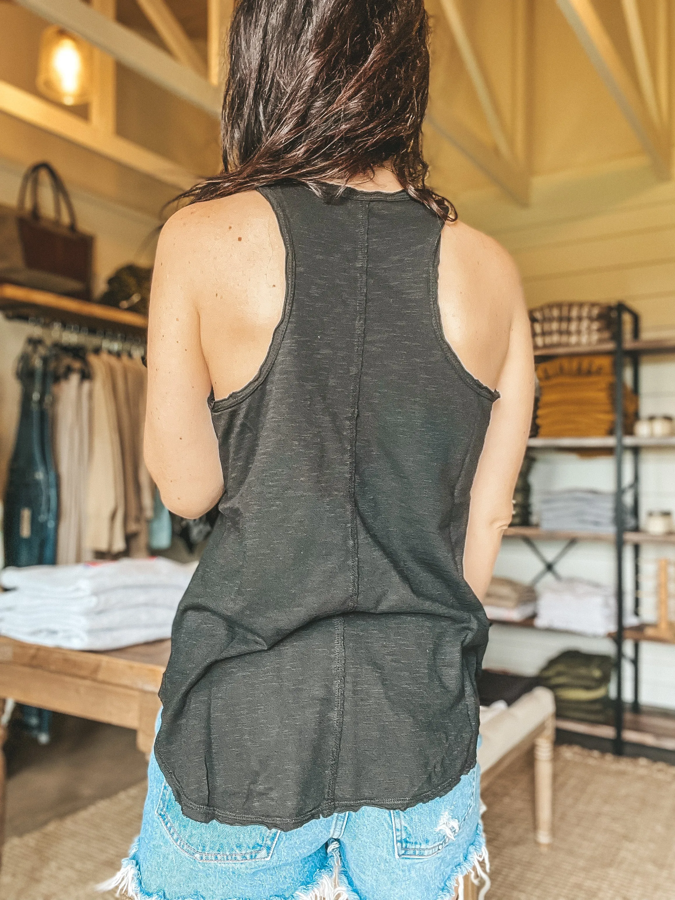 Black Racer Back Tank