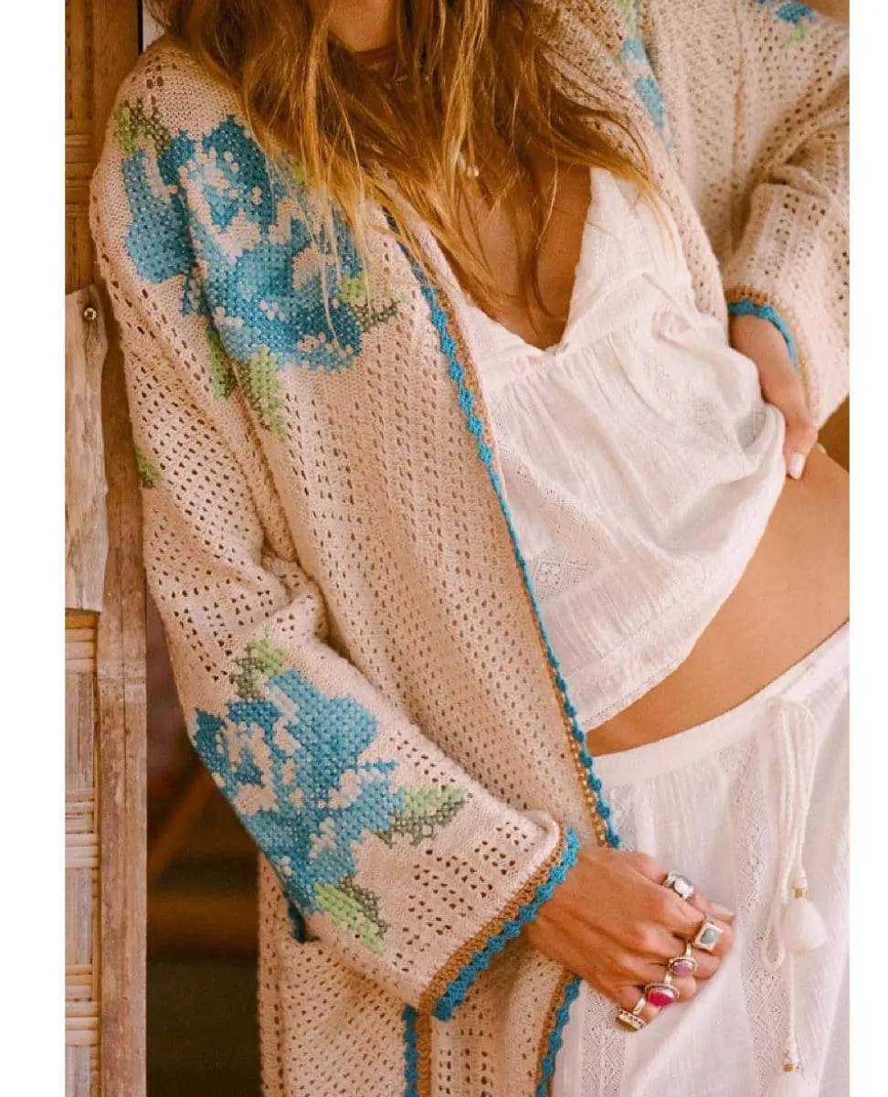 Coastal Granny Maxi Cardigan