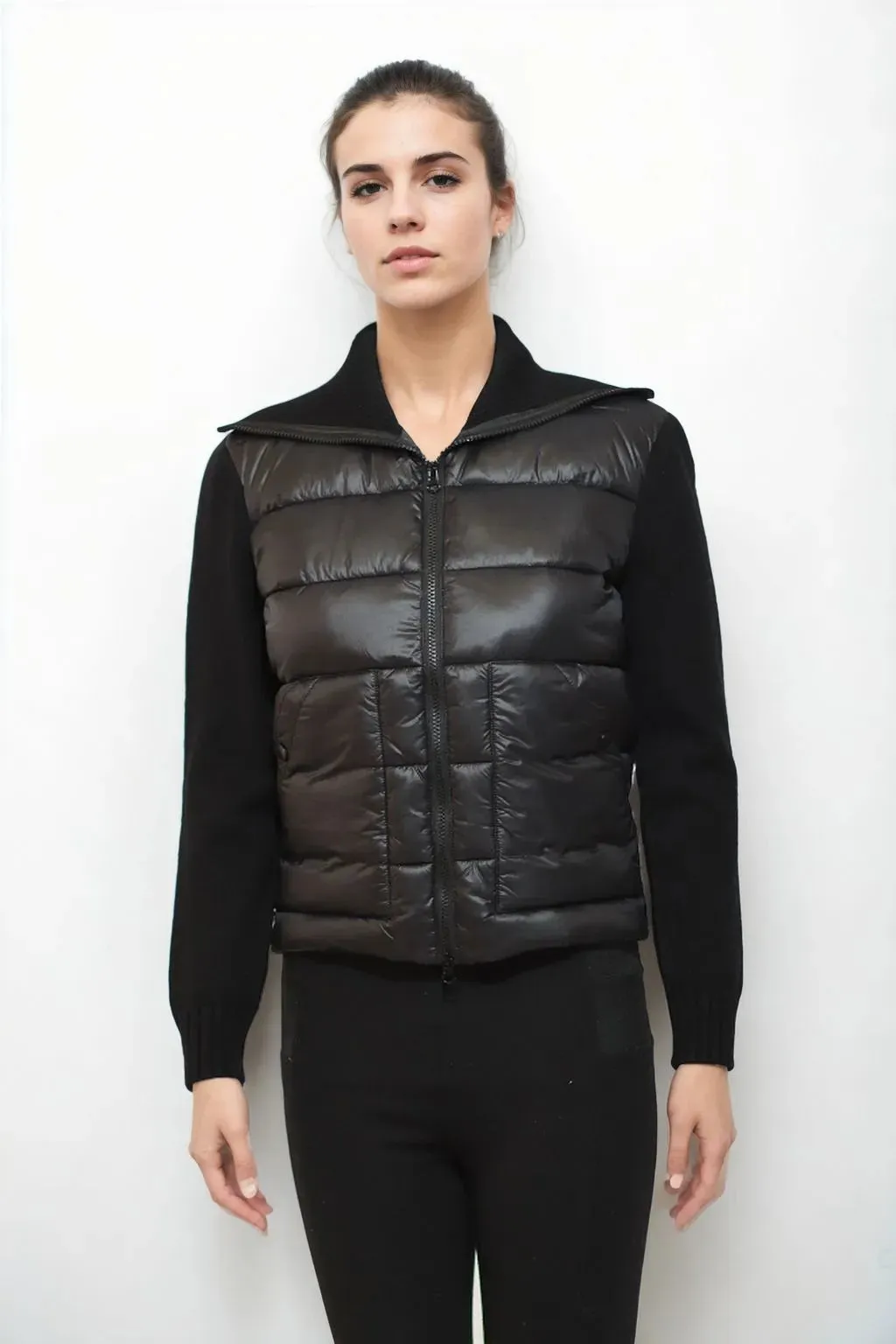 Convertible Collar Zip Front Jacket
