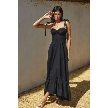 Cotton Corset Maxi Dress