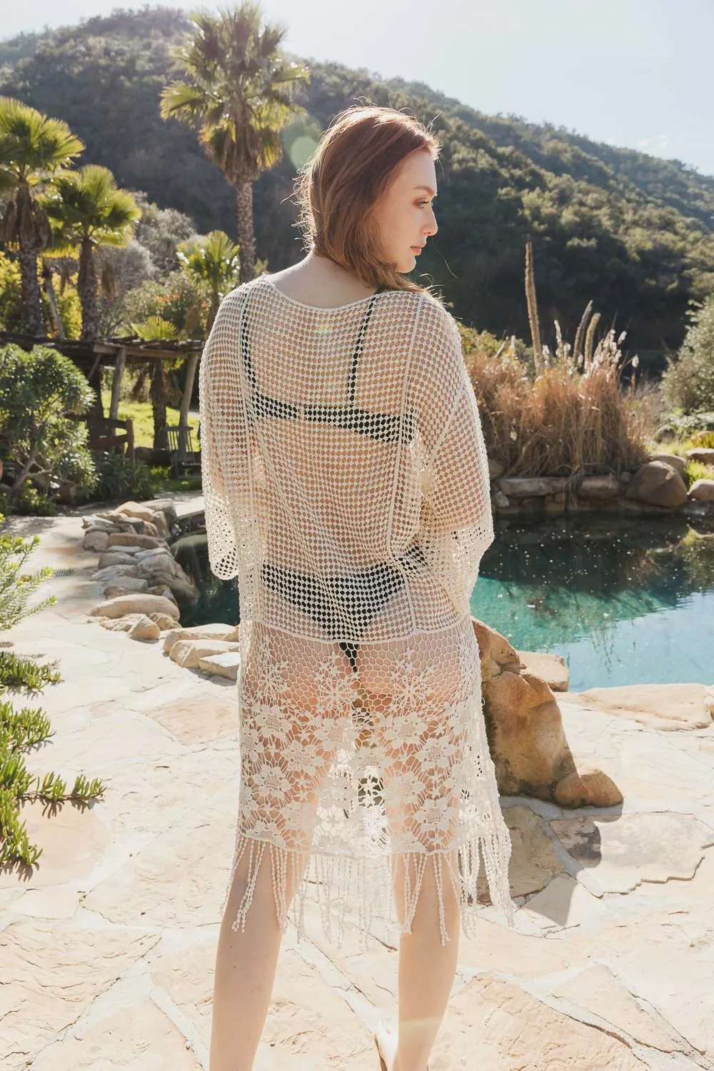 Crochet Tassel Kimono