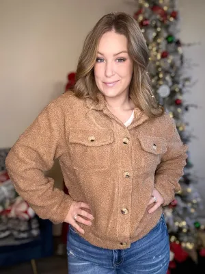 Dk. Taupe Sherpa Jacket