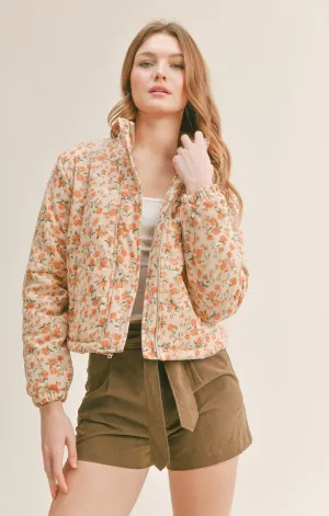Fall Bloom Puffer Jacket
