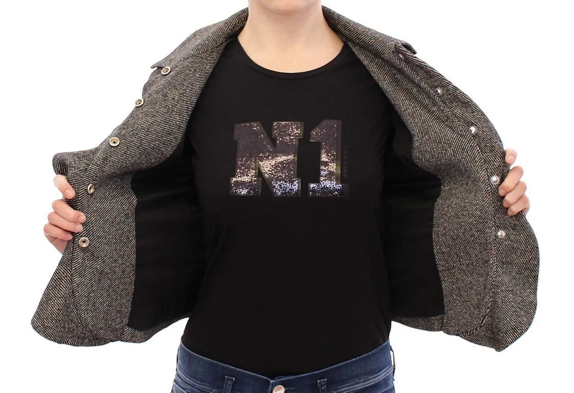 Gray Black Salt Peppar Coat Jacket