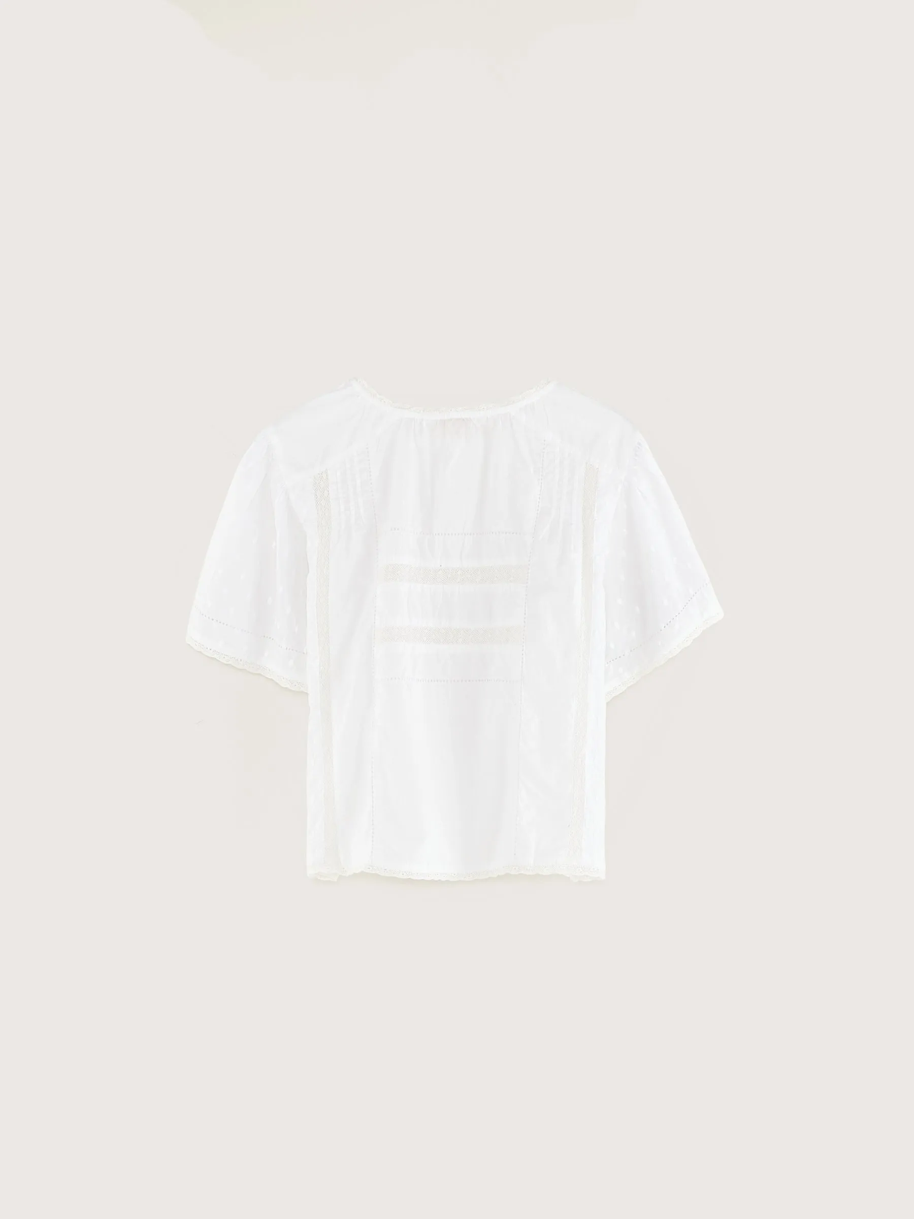 HEKOO51 P1687 BLOUSES - 10 WHITE