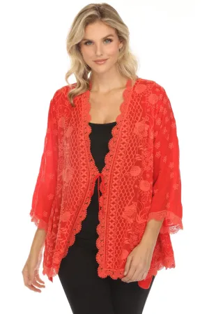 Johnny Was Fleur Du Jour Embroidered Kimono C41024 *