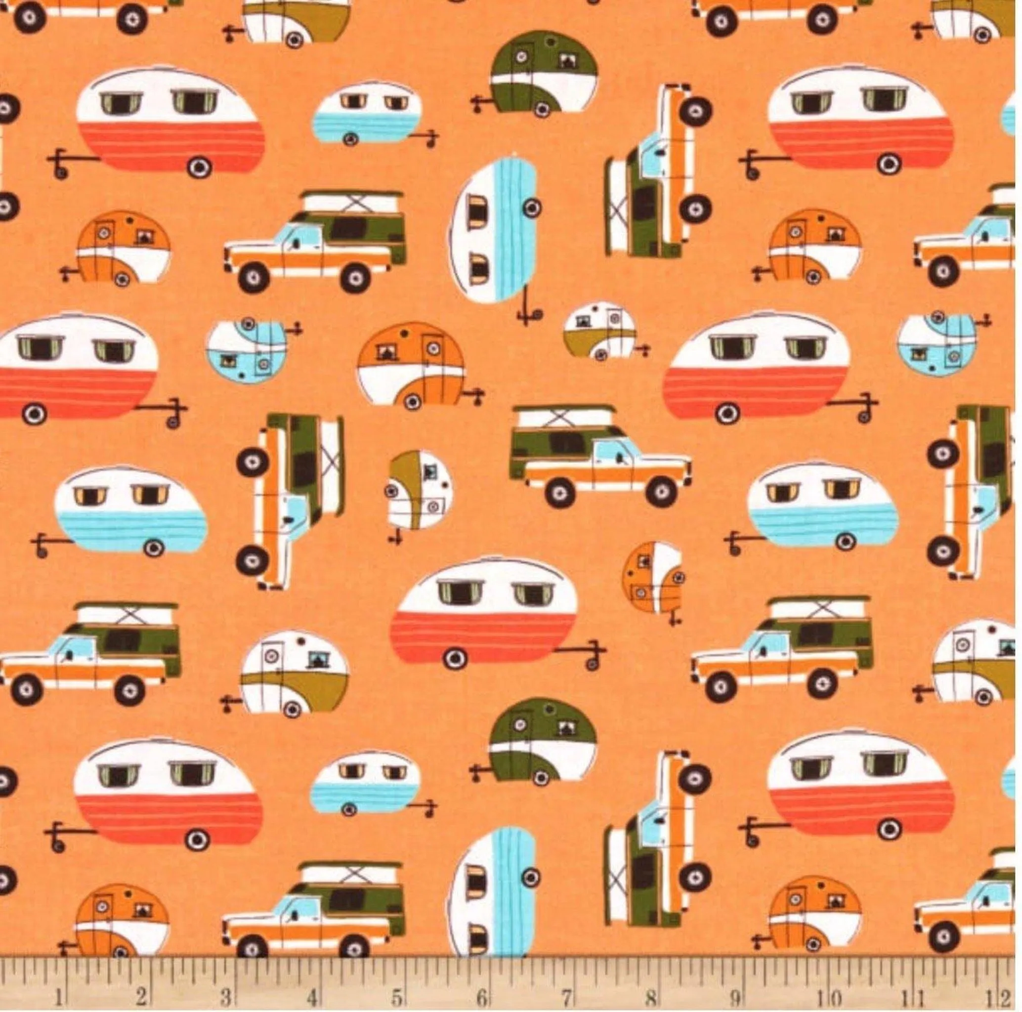 Mid Century Modern Camper Print Dog Vest Harness