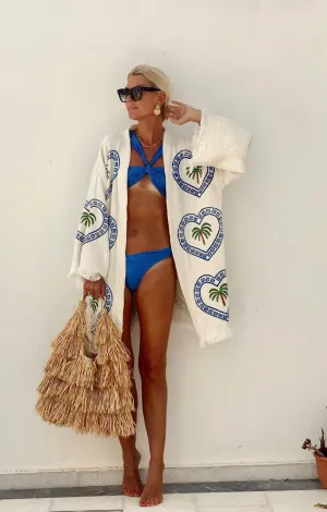 Midi Robe - Palm Tree