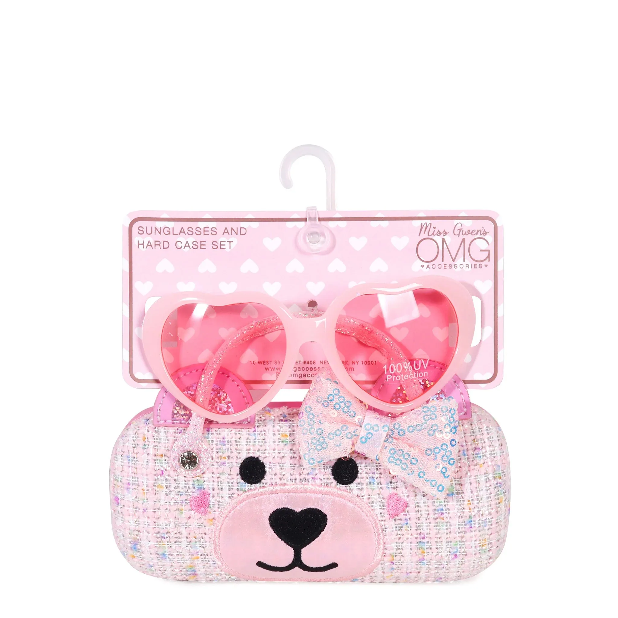 Miss Winny Teddy Tweed Sunglasses and Case