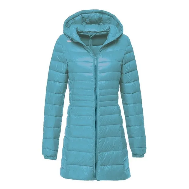 NewBang Brand Plus 8XL 7XL Ladies Coats Long Winter Down Jacket Ultra Light Down Jacket Women Hooded Female Warm Coat  Outerwear