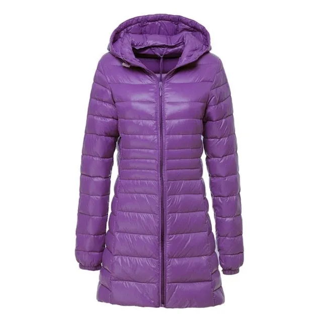 NewBang Brand Plus 8XL 7XL Ladies Coats Long Winter Down Jacket Ultra Light Down Jacket Women Hooded Female Warm Coat  Outerwear