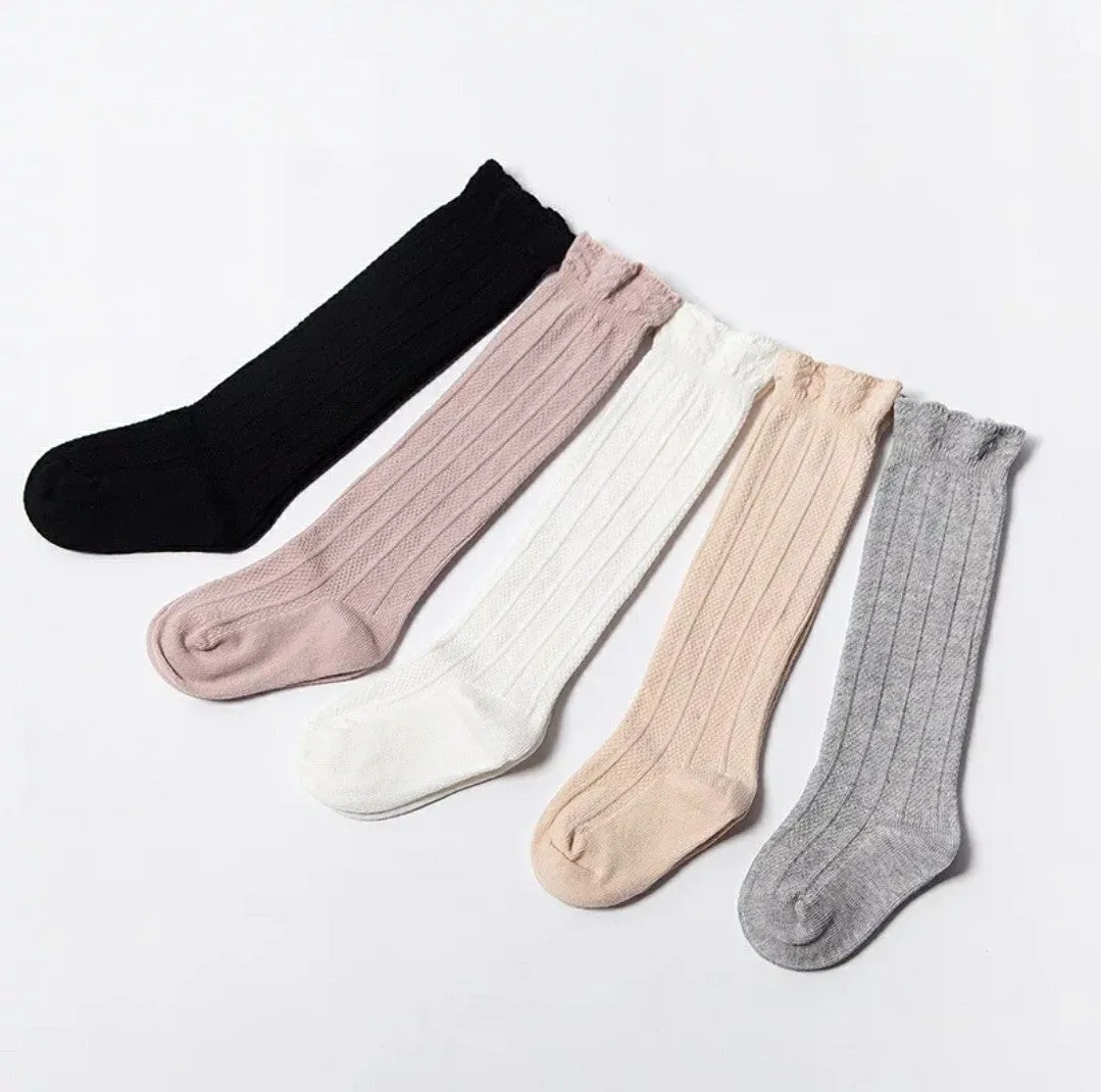 Ruffle Knee High Socks
