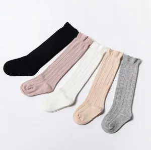 Ruffle Knee High Socks