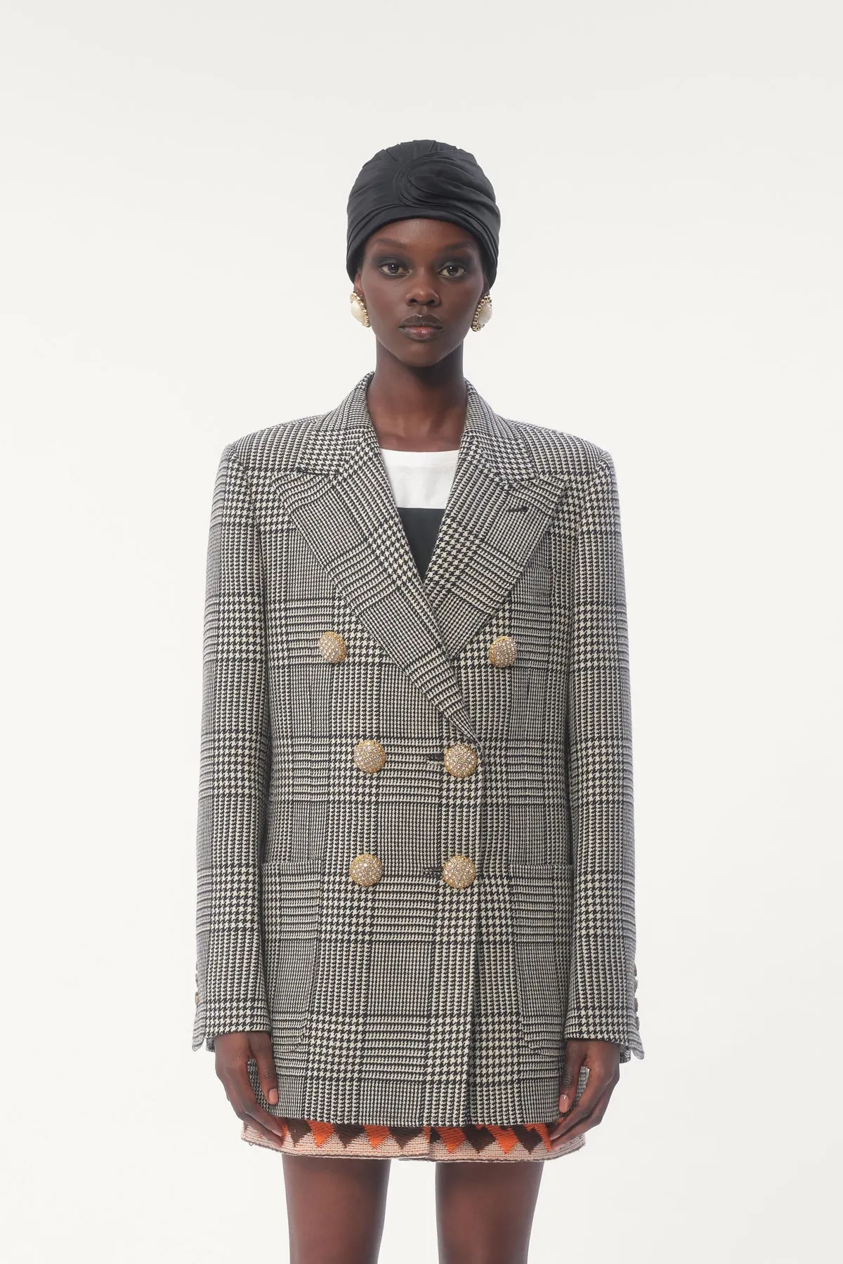 VALENTINO | HOUNDSTOOTH WOOL BLAZER JACKET