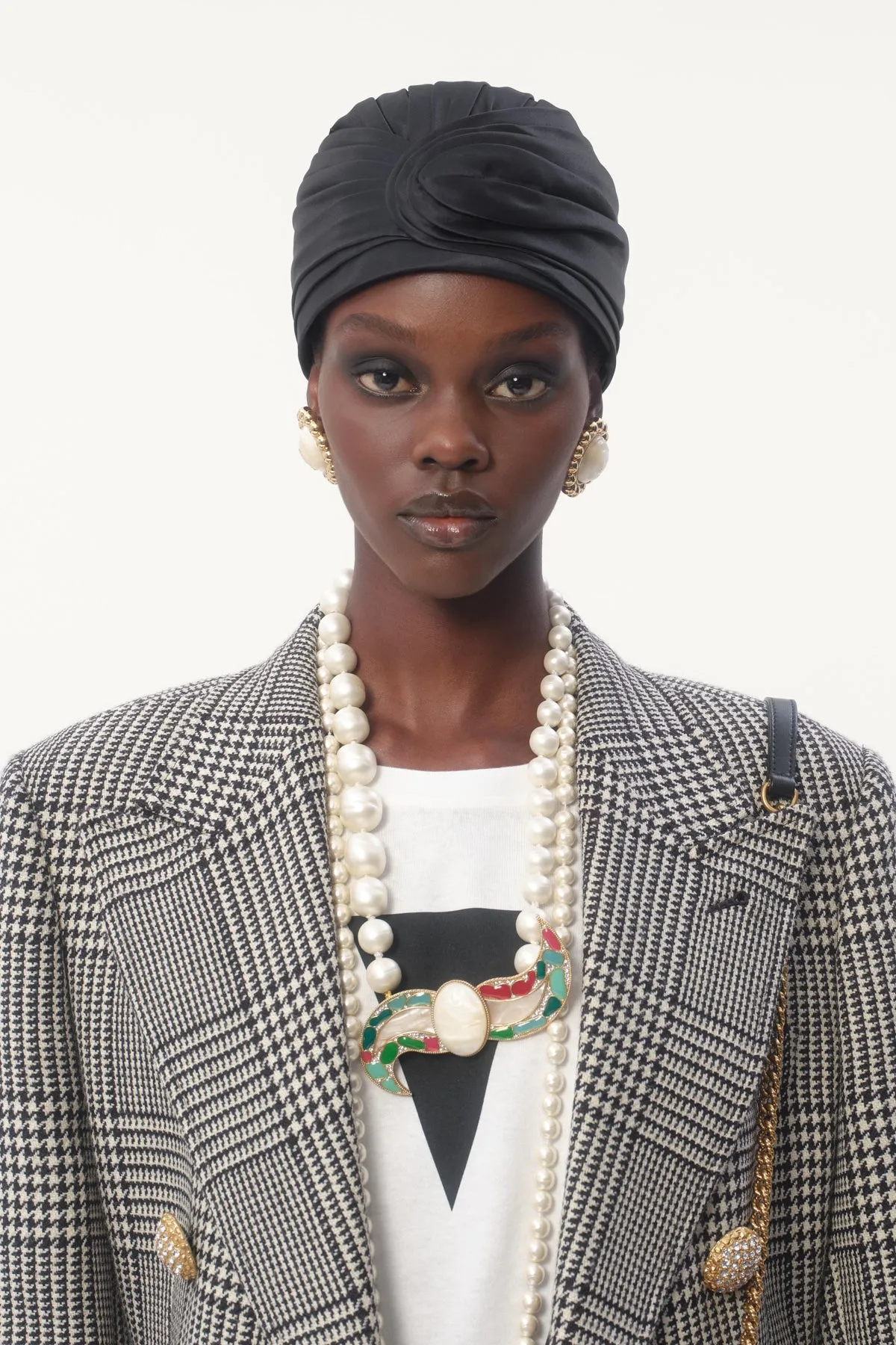 VALENTINO | HOUNDSTOOTH WOOL BLAZER JACKET