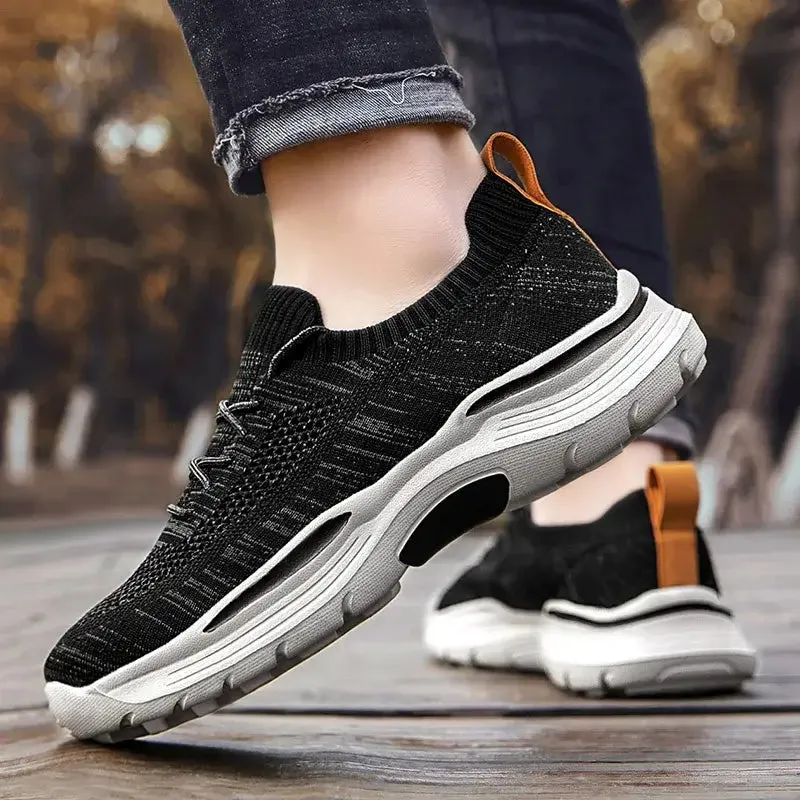Wide Slip-On Walking Shoes Men Casual Comfortable Loafers