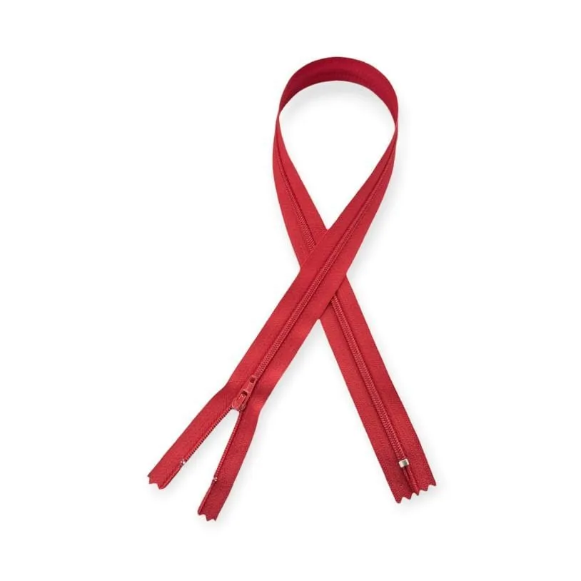 Ykk Nylon Zip 519 Red