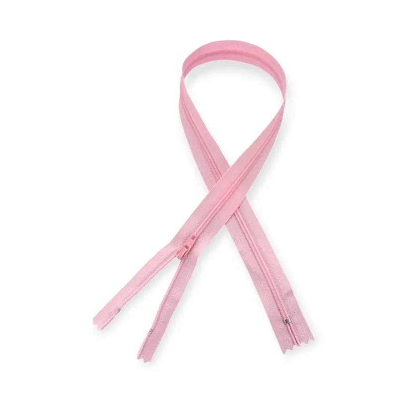 YKK Nylon Zip Baby Pink