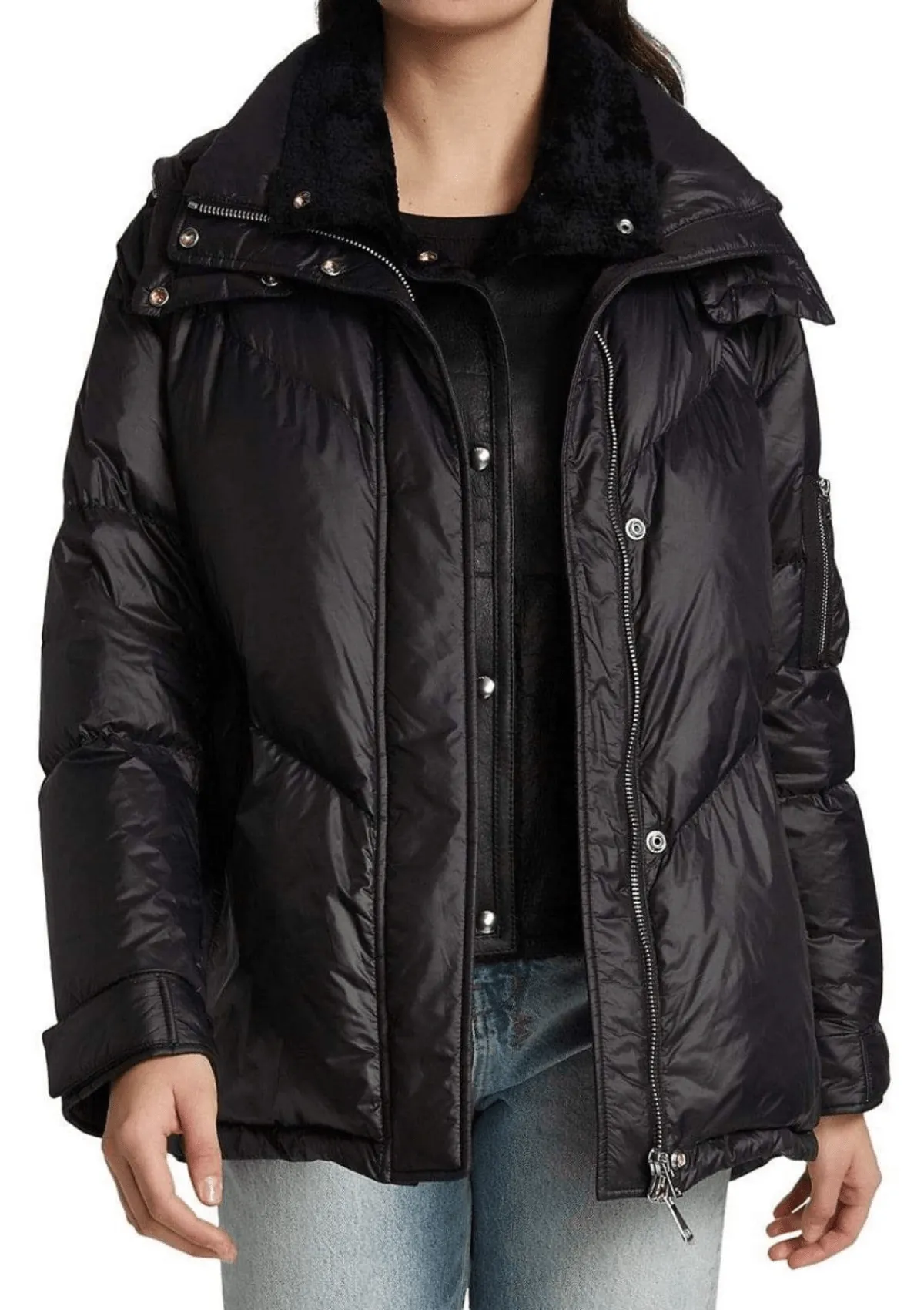 Zeren Quilted Down Puffer Jacket